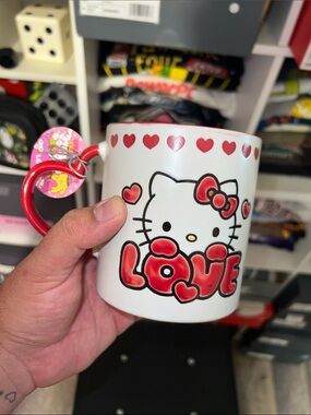 Sanrio Hello Kitty White & Red LOVE Mug